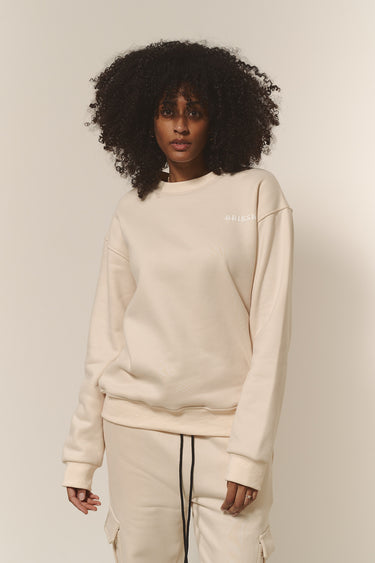 Sweatshirt Frauen beige