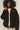 Cord Pufferjacke schwarz Frauen