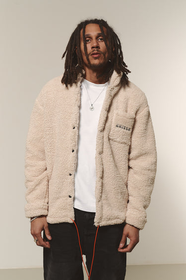 Sherpa Oversize Hemdjacke Männer