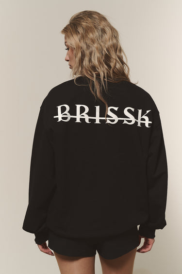 Oversize Sweatshirt Schwarz Frauen