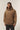 Oversize Basic Hoodie Steingewaschen Braun Männer