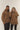 Oversize Basic Hoodie Steingewaschen Braun Frauen