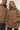 Oversize Basic Hoodie Steingewaschen Braun Männer