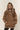 Oversize Basic Hoodie Steingewaschen Braun Frauen