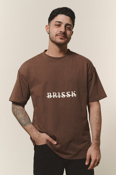 Oversize tshirt braun Männer