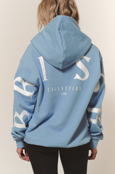 Oversize Hoodie Blau Frauen