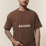Oversize tshirt braun Männer